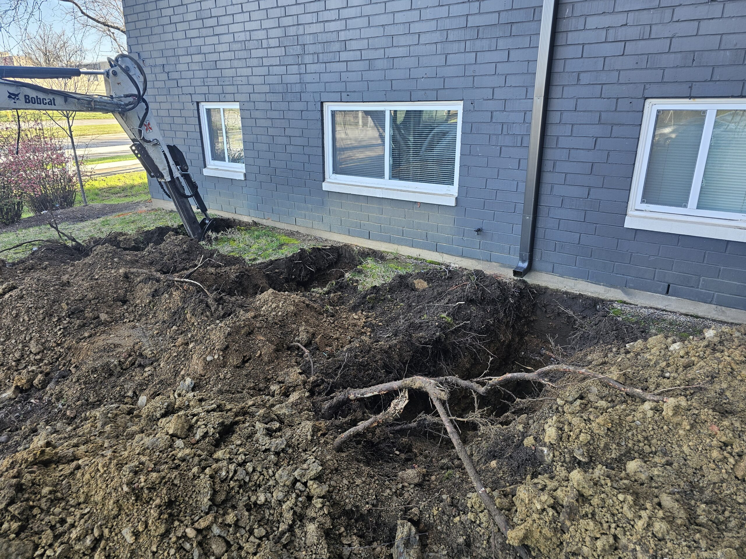 SwainCo foundation repair services team inspecting a home's basement for signs of structural issues and stability.